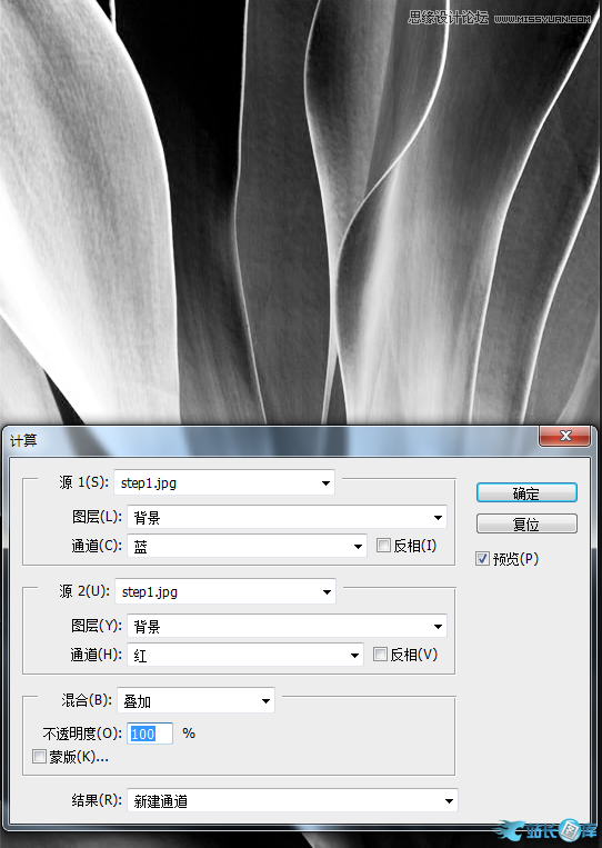 Photoshop使用计算工具调出别致的颜色,PS教程,站长图库