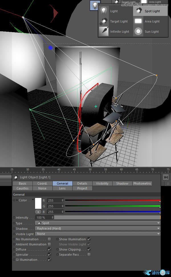 Photoshop结合C4D制作三维立体艺术字,PS教程,站长图库