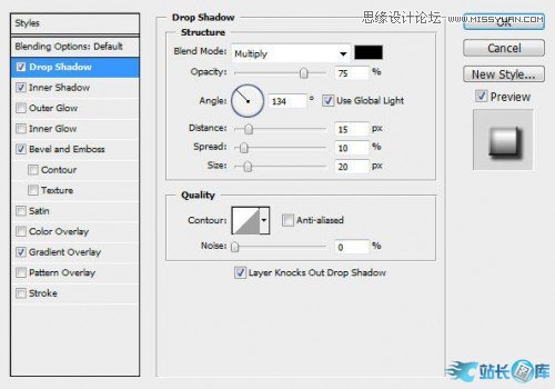 Photoshop制作颓废效果的金属立体字教程,PS教程,站长图库