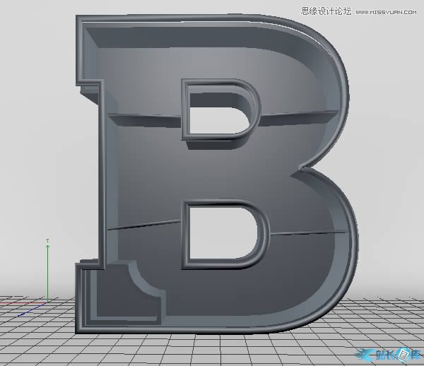 Photoshop结合C4D制作三维立体艺术字,PS教程,站长图库