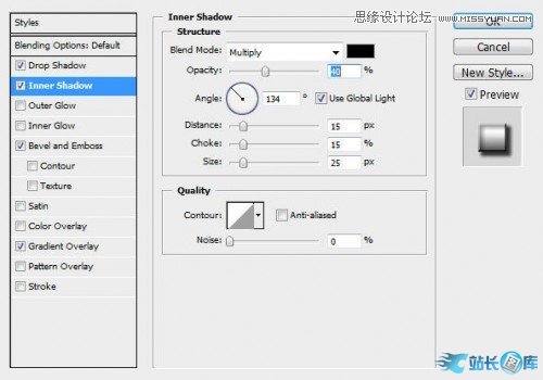 Photoshop制作颓废效果的金属立体字教程,PS教程,站长图库