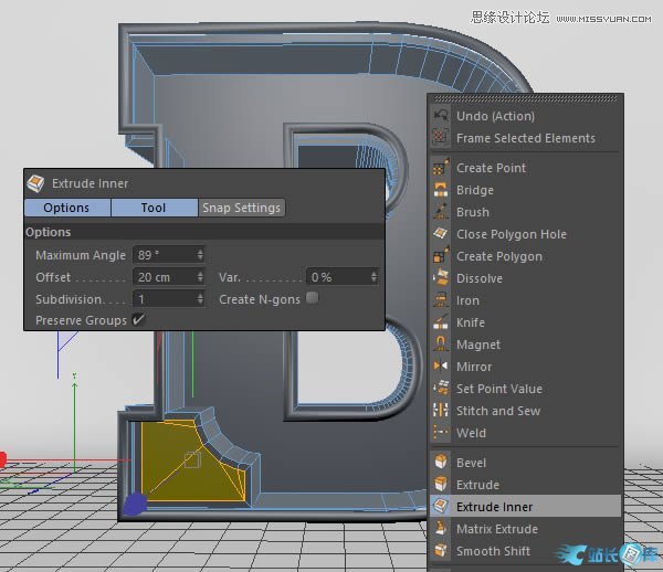 Photoshop结合C4D制作三维立体艺术字,PS教程,站长图库