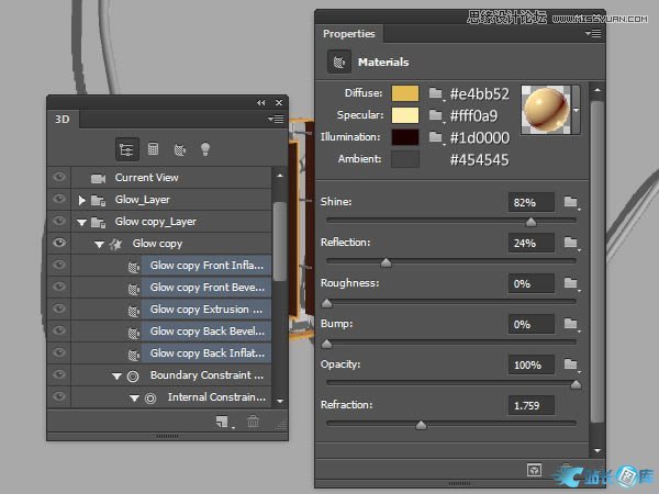 Photoshop绘制超酷的3D门牌艺术字教程,PS教程,站长图库